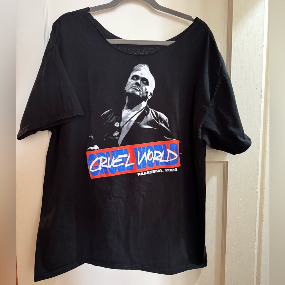 Cruel World Tour T-Shirt Morrissey Bauhaus Blondie Devo Echo & the Bunnymen